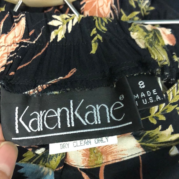 Vintage Y2K Karen Kane button up Floral Maxi skirt women’s size 8‎ made in USA - Picture 3 of 8